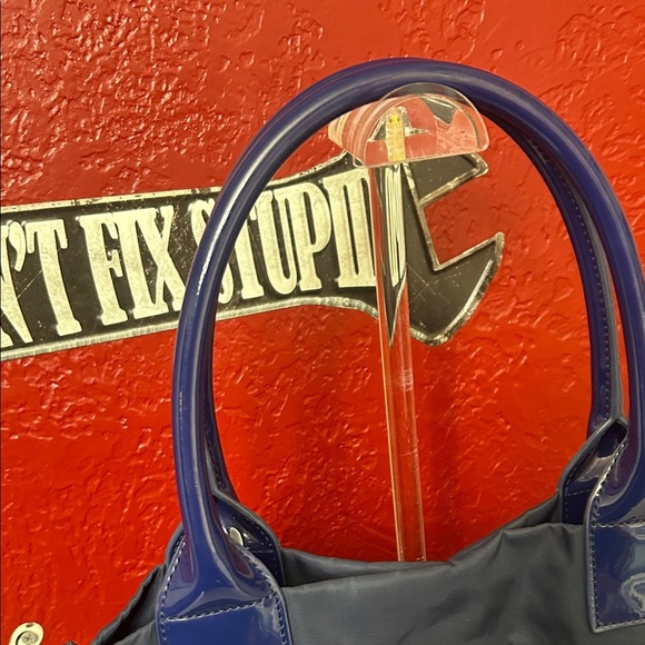 Tory Burch Dark Blue Tote Bag - Picture 6 of 12